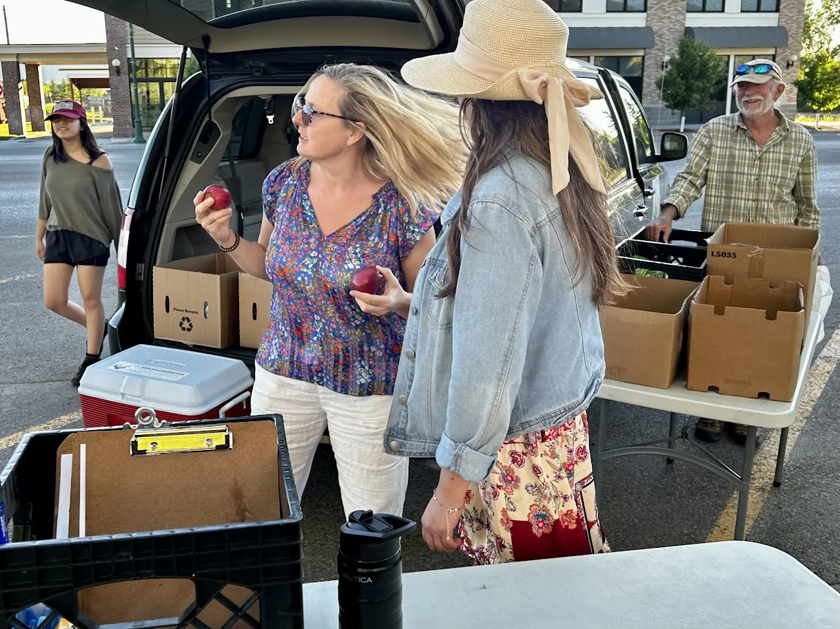 An opportunity fund grant allowed Teton Valley Food Pantry to distribute food in Victor during the Teton Pass closure to help alleviate the exceedingly long commute for neighbors.