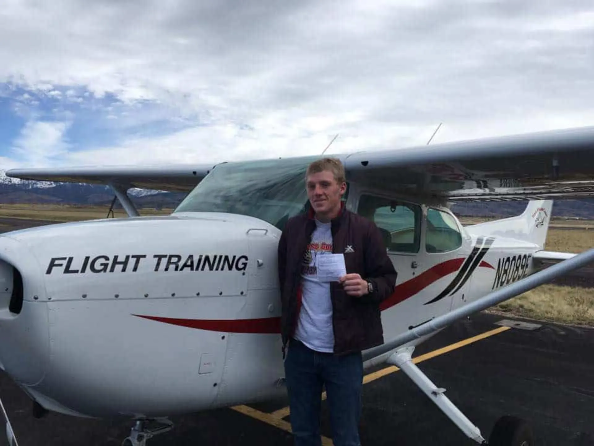 Blake Chapman Aviation Scholarship student pilot in Teton Valley