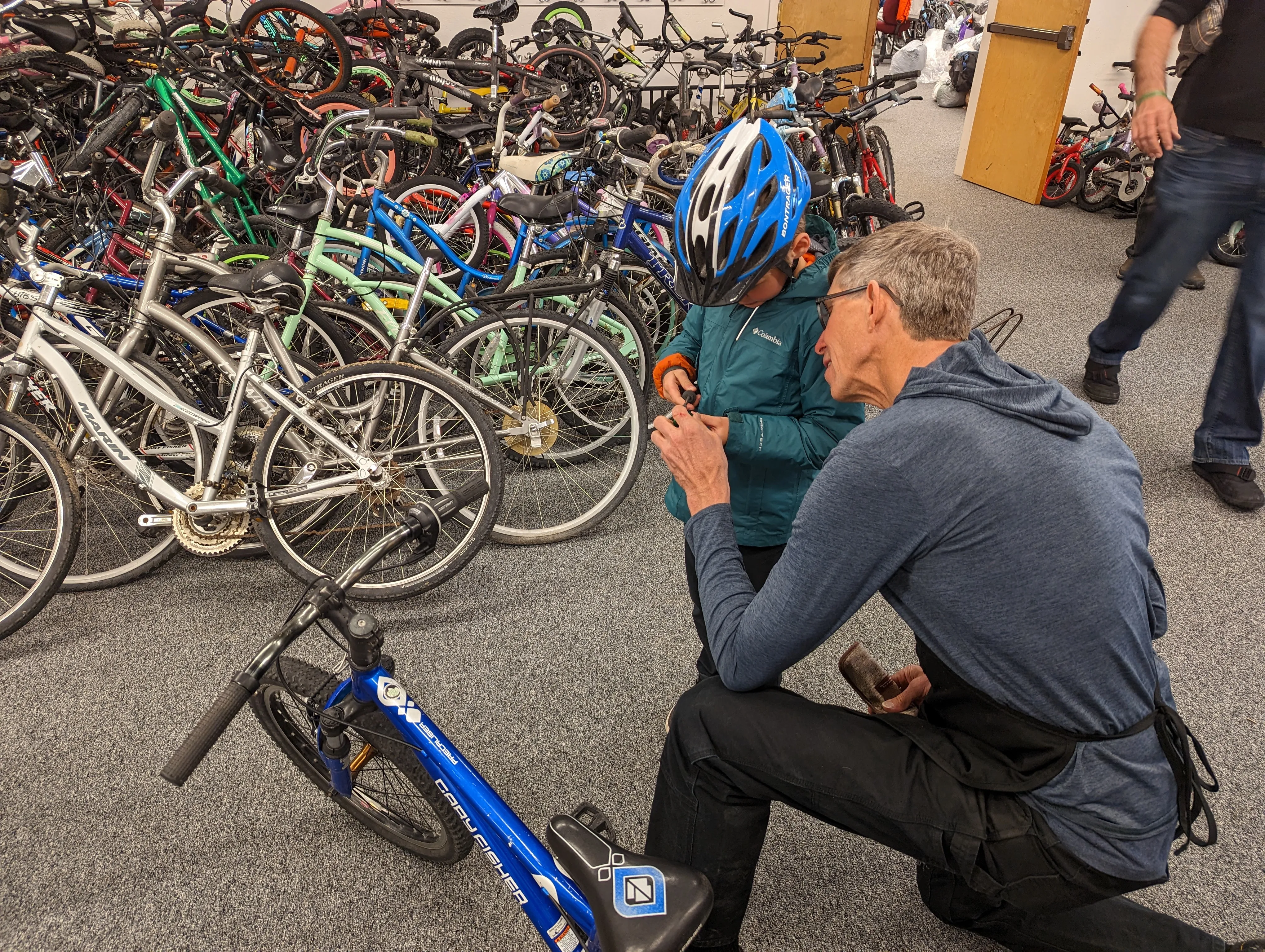 A competitive grant award provided professional bike mechanic training to Pierre's Pedal Project volunteers