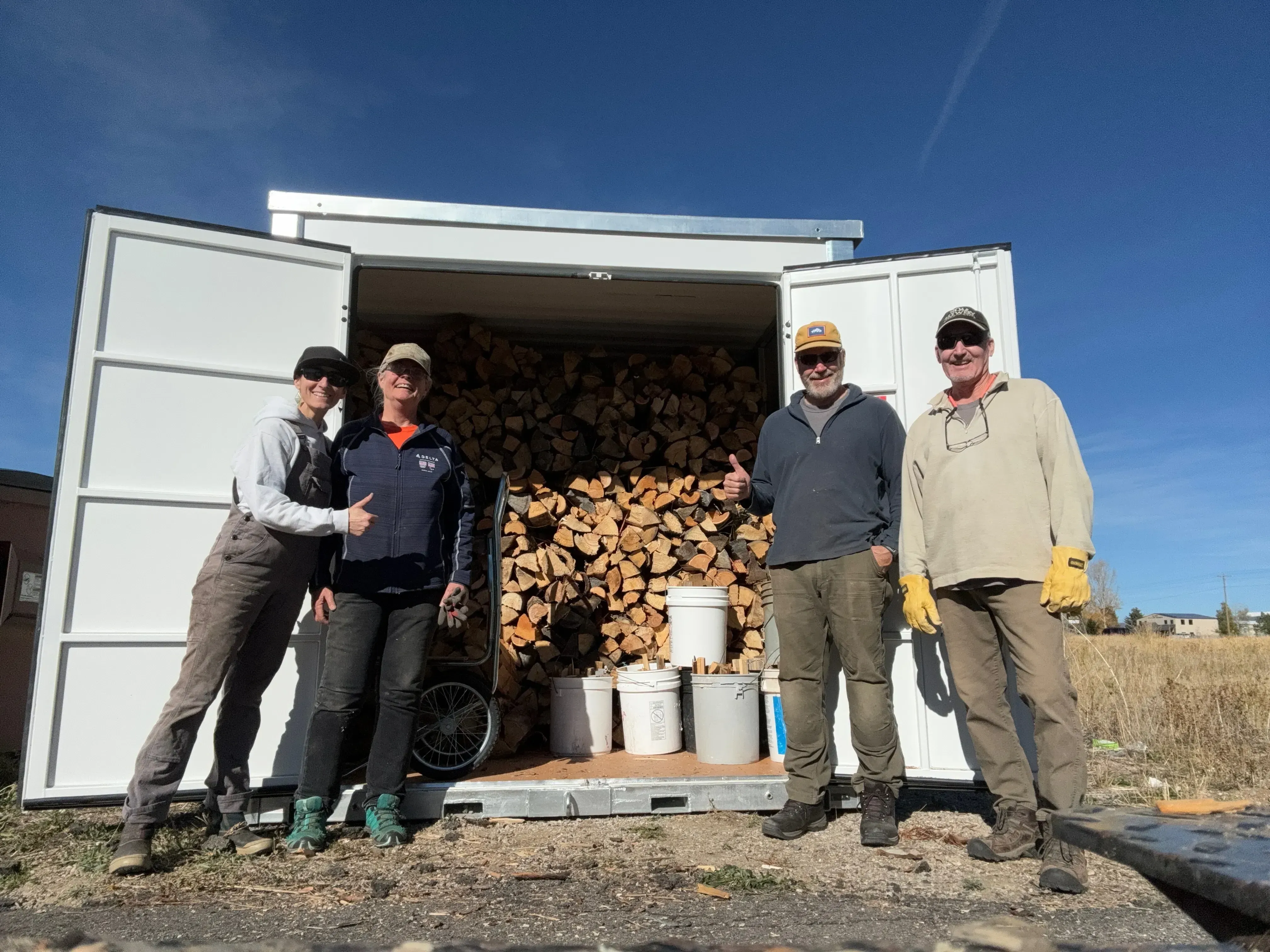 A youth philanthropy grant helped the Community Resource Center distribute free, supplemental firewood bundles to low-income households who rely on wood burning stoves to heat their homes and/or to reduce propane or electric heating costs.