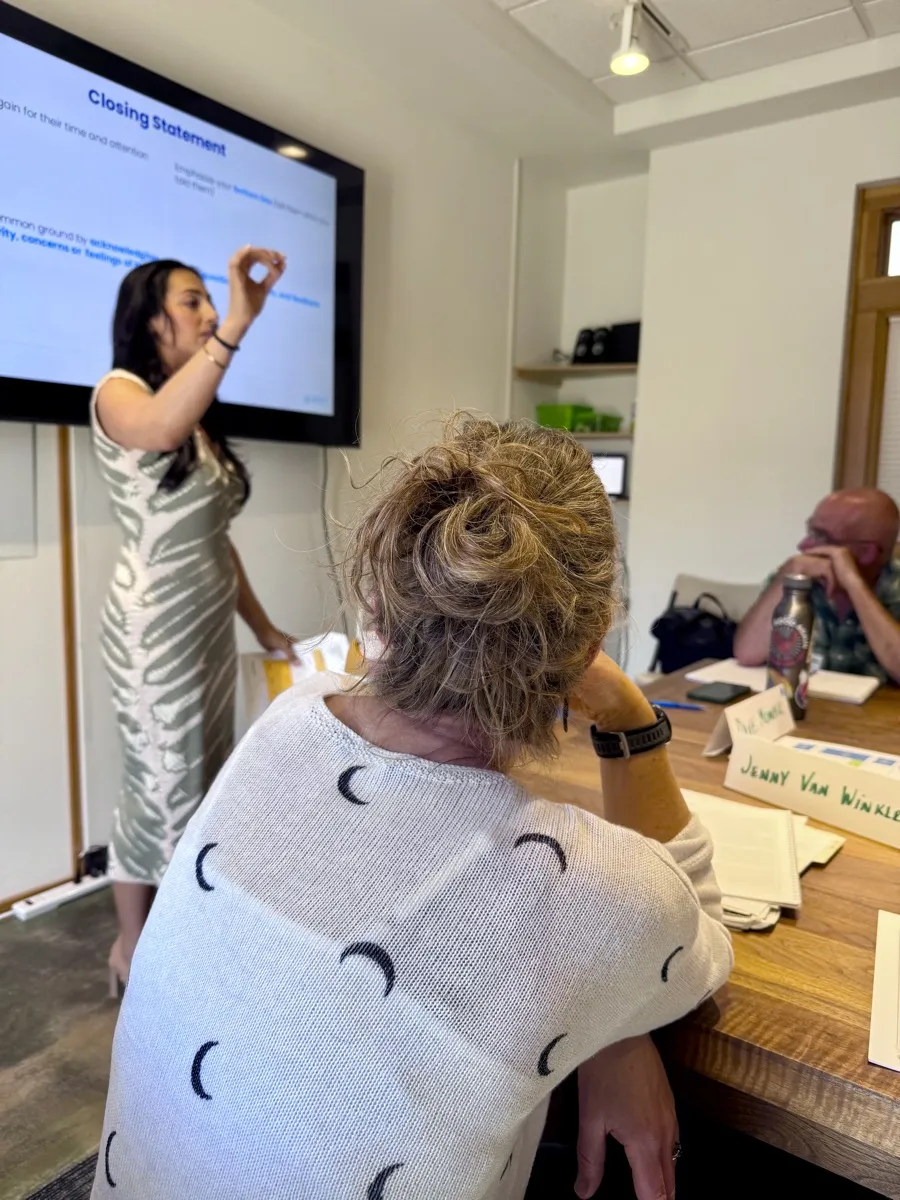 Community Foundation workshop presenter leading a planned giving session with attendees